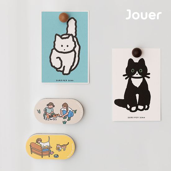 [꼬메모이X제로퍼제로] 쥬에 자석지우개 오마이펫 캣
