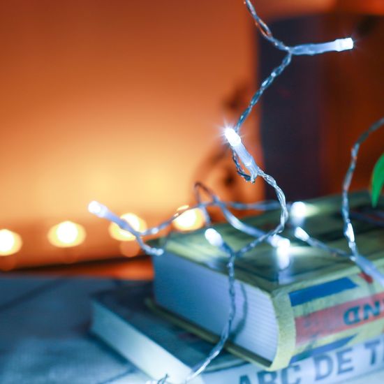 [도토로]은하수 30구 투명선 피켓 LED 백색전구(2.7m)