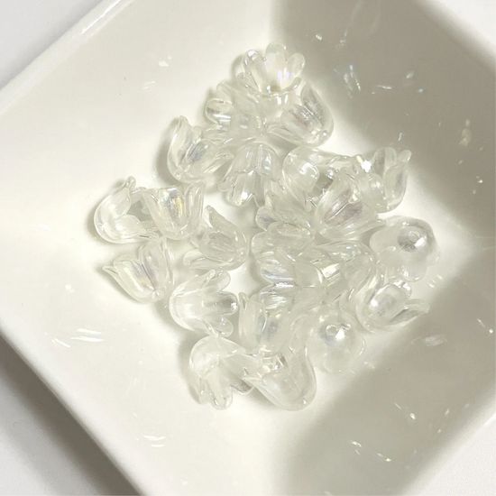 투명 은방울꽃 비즈 공예 식물 화분 끈갈피 만들기 