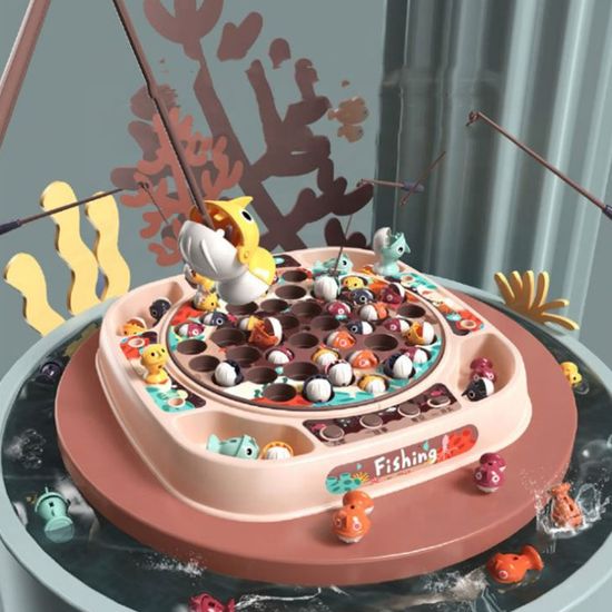 회전하는 낚시놀이 물고기장난감 보드게임 B024-O