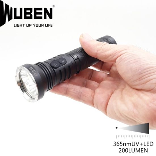 [우벤라이트] P26 UV손전등 200루멘 형광물질 혈흔