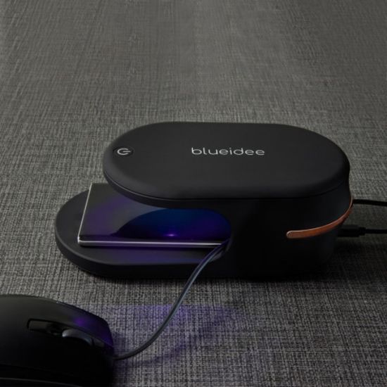 [블루아이디] 고속 무선 충전기 다용도 UV 살균기 