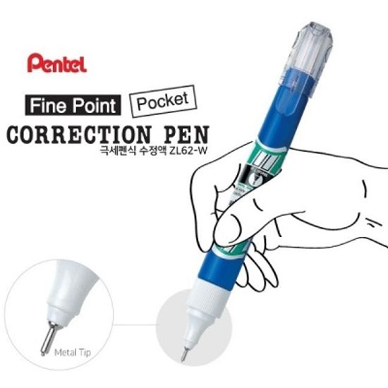 펜텔 극세펜식 Fine Point Pocket 수정펜 ZL62