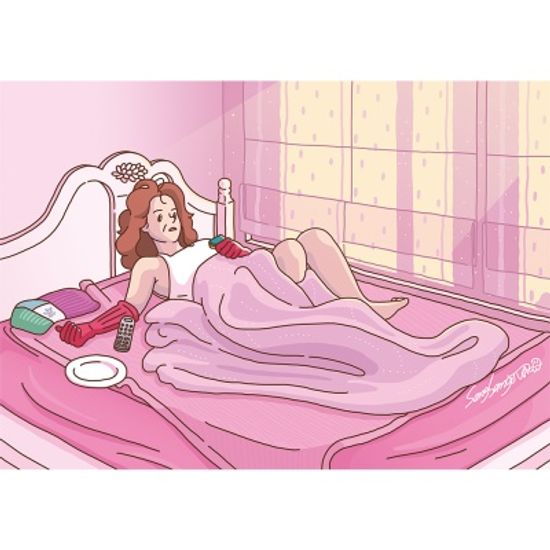 엄마의 일탈 아침드라마의 유혹 / 일러스트 액자