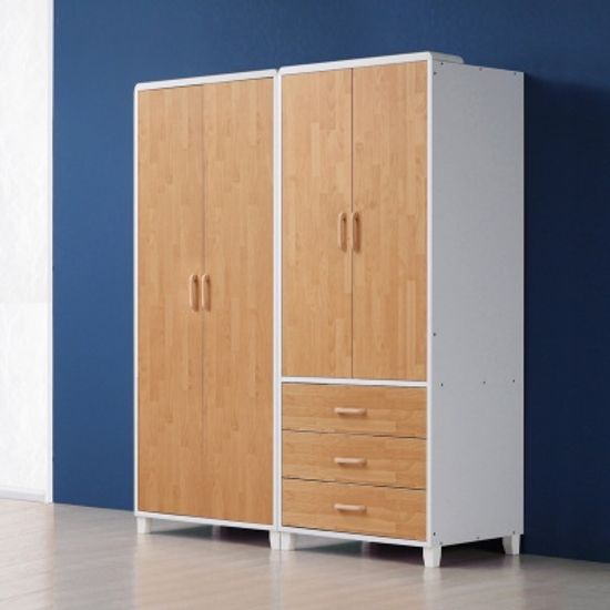 니스 3서랍 장롱세트 도어형 1600 B타입 (착불)