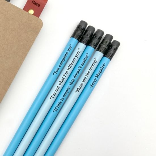 나미브 원목연필 5본입 세트(Ocean Blue+Skyblue)