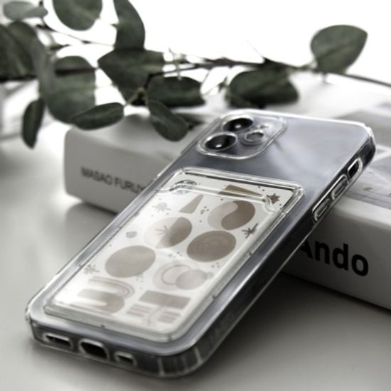 끼움 아이폰 투명 에어포켓 교통카드수납 케이스