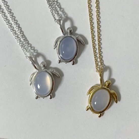 [도금] 느려도 괜찮아, 거북이 목걸이 (미니) 