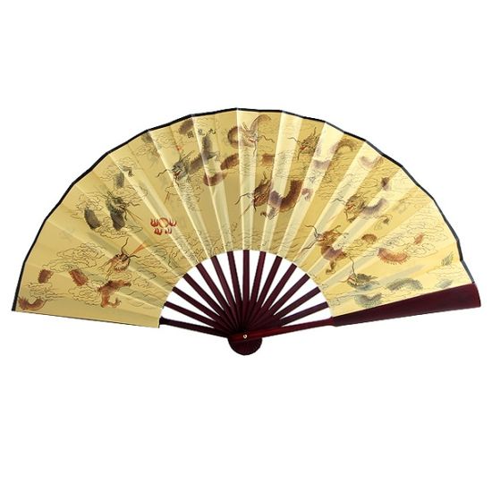 고급 코팅 풍경 부채 / 휴대용 접이식부채