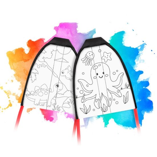 캐릭터 연날리기 새총 색칠 DIY 세트 글라이더 장난감