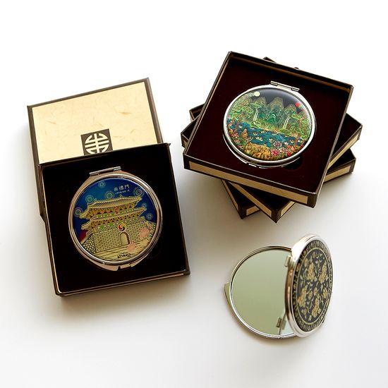 한국 전통기념품  원형 자개 손거울 외국인선물 
