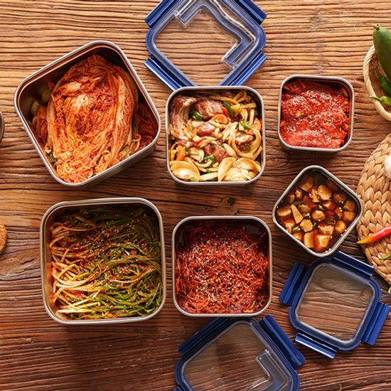 실버스타 다므니 304 정사각 3L 스텐김치통 9호