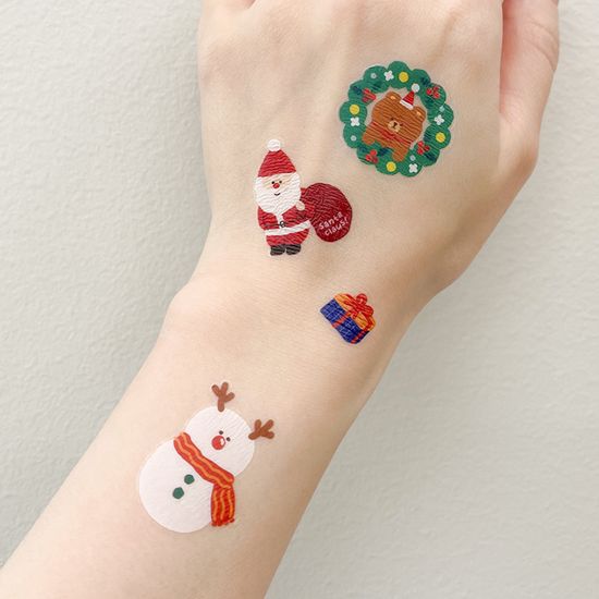 크리스마스 키즈 네일스티커 바디스티커