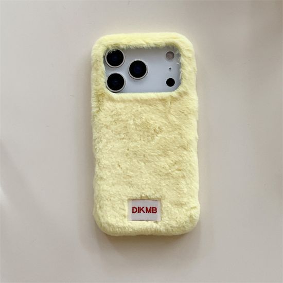 아이폰 17 16 15 14 파스텔 퍼 체크 니트 하드 케이스