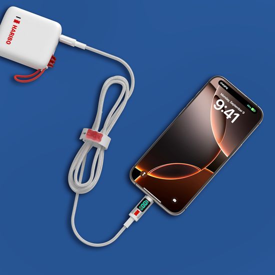 이어맥 하리보 C타입 LED 100W 고속충전 케이블 1.5m