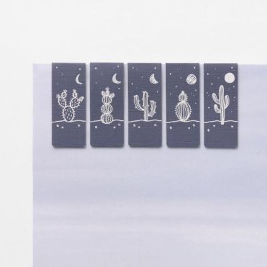 마그네틱 북마크 - 나이트 캑터스 5P