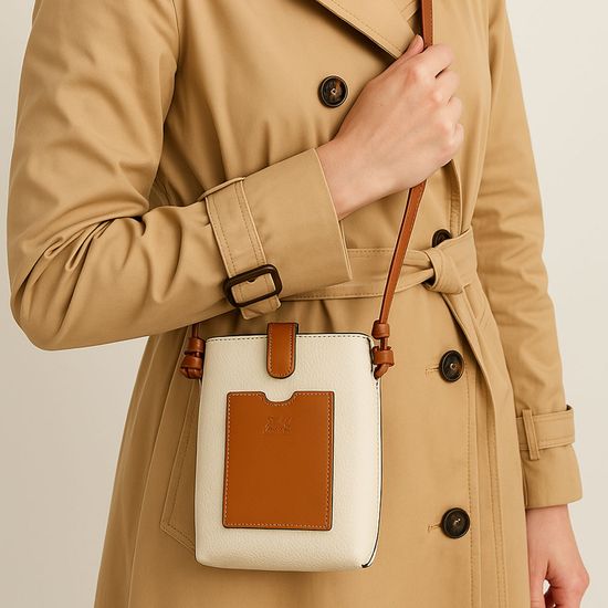 천연소가죽 핸드폰백 휴대폰백 미니크로스백 보조가방