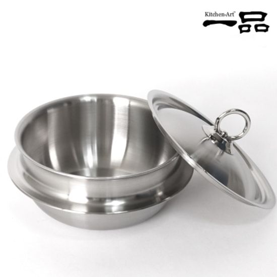 키친아트 일품 통5중 스테인레스 가마솥 22cm