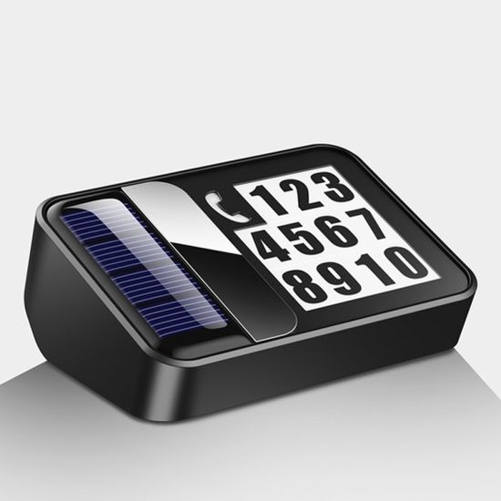 태양광 led 주차번호판 자동차 핸드폰 듀얼 전화번호