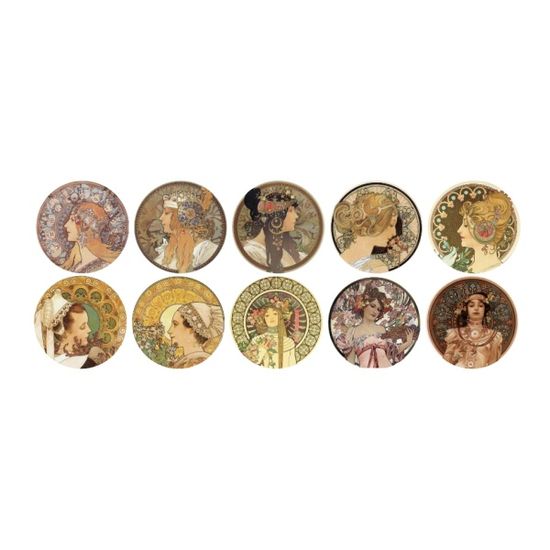 무하 원형 떼어쓰는 마스킹테이프_여인들