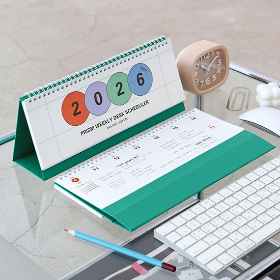 2026 프리즘 가로형 위클리 스케줄러 (탁상 주간)