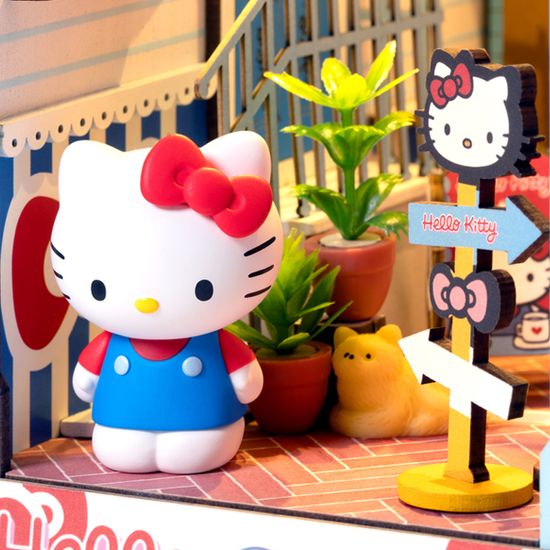 핸즈크라프트 헬로키티DIY미니어처 키티의 타운스퀘어