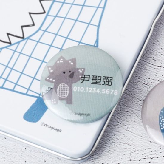 [주문제작]캐릭터버튼쥬라기월드 33㎜