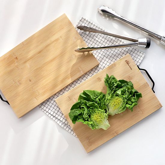 쿠츠 밤부 손잡이 도마 2size 택1