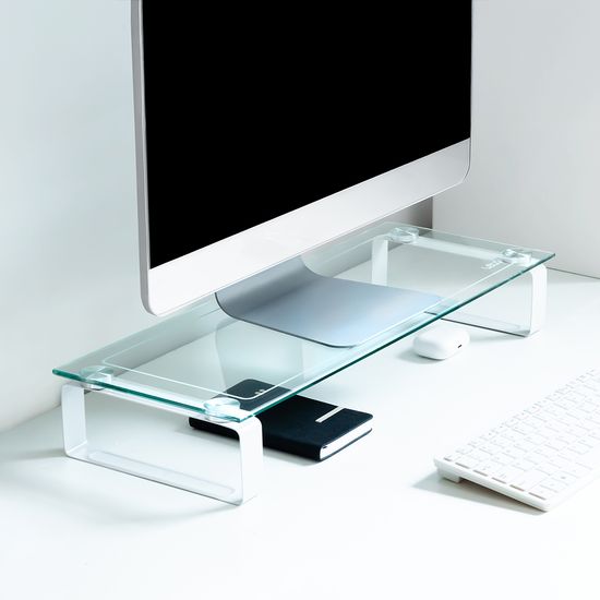 레토 강화유리 모니터 받침대 LMS-G01