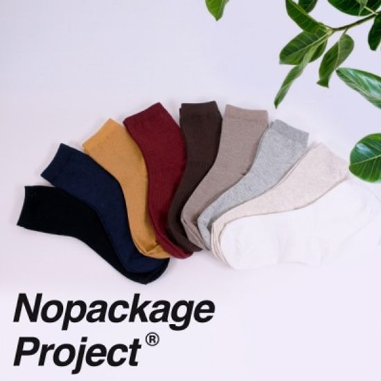 NPF 여자 남자 골지 무지 면 양말 9color 중목 장목