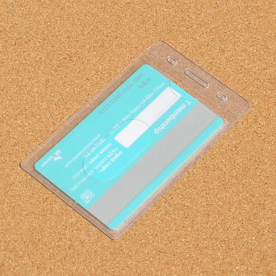  PVC 250 ID 명찰/카드케이스 NT0056-세로 1팩(50개)