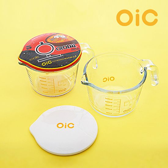 [OIC] 오아이씨 컵라면 글라스 계랑컵 0.5L(뚜껑포함)