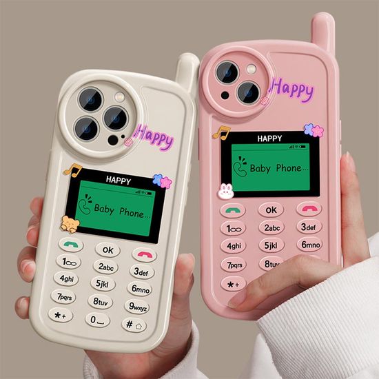 아이폰14 13 12 11 캐릭터 안테나 전화기 젤리 케이스