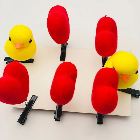 캐릭터 4종 머리핀 집게핀 헤어핀 머리끈 머리집게 