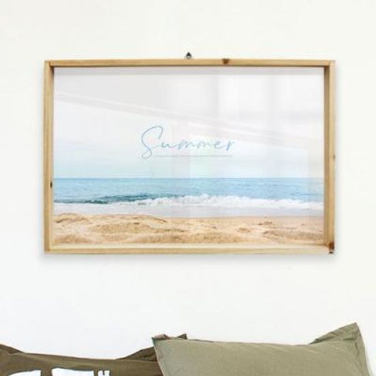 pi712-우드프레임액자_아름다운썸머바다