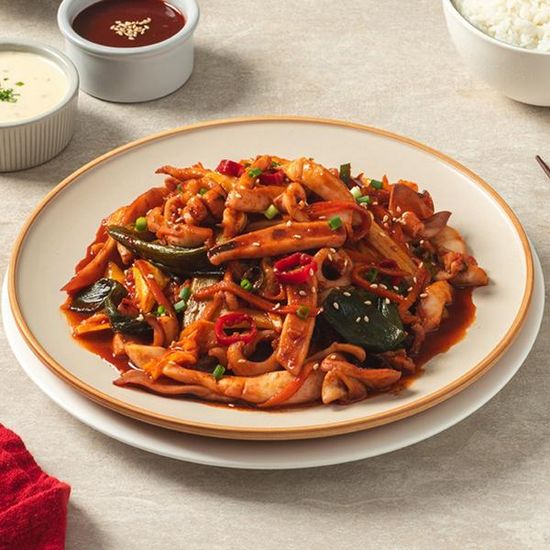 [마시꾸나] 국내산 탱글탱글 오징어볶음 (505g) x 1팩