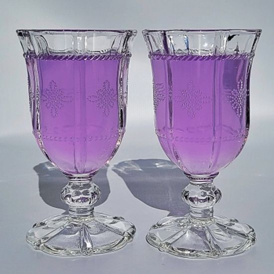 플라워 고블렛잔 퓨어 2set