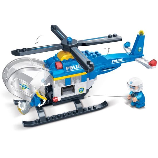 반바오 조립블록시티 경찰 헬리콥터 모형 만들기