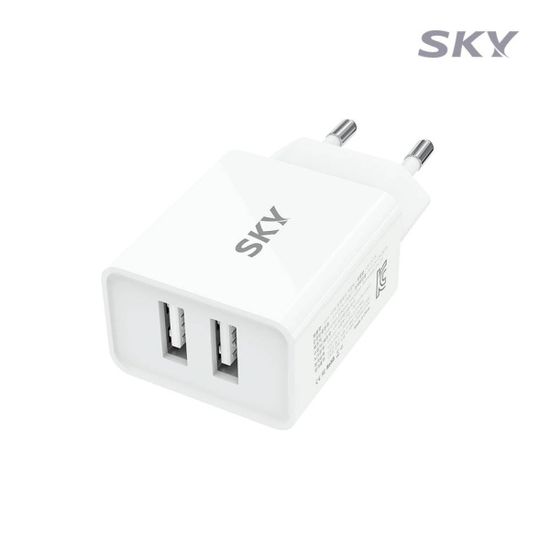 스카이 필 12W USB 듀얼 충전기 어댑터 C1