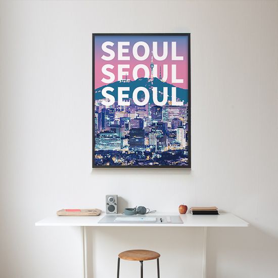 시티팝 서울 M 디자인 포스터 