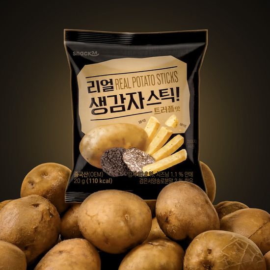스낵24 리얼생감자스틱 트러플맛 감자스낵 360g 1봉