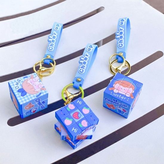 큐브 계산기 게임기 키링 열쇠고리 가방 장식 키홀더