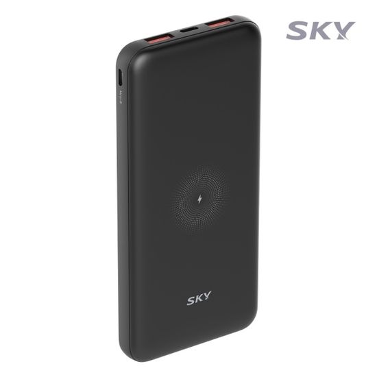스카이 필 고속충전 무선 보조배터리 10000mAh WX10