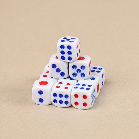 문구존 주사위 12세트 1.2cm 보드게임주사위(WC3D24C)