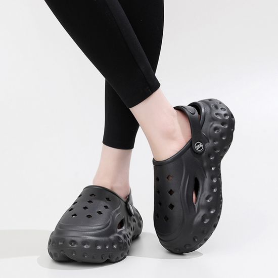 [아일렌]키높이 통굽 샌들 슬리퍼(250-255mm) (블랙)