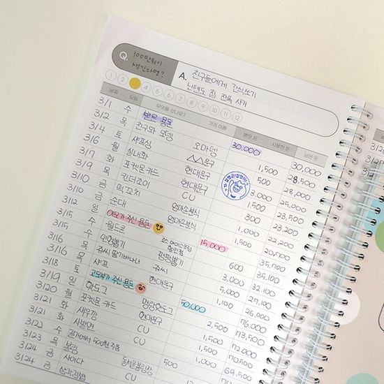 건망증 더메모 초등생활 플래너