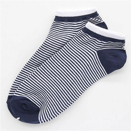 남자 얇은 잔링글 발목 양말 패션 삭스 흰네이비[W923