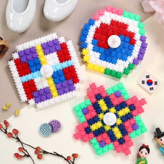 전통문양 디폼블럭 팽이 (3종 택1)