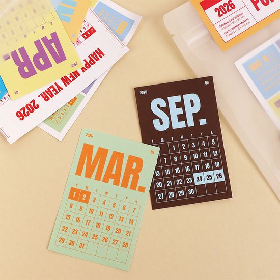 365일 달력 연력 스티커 세트