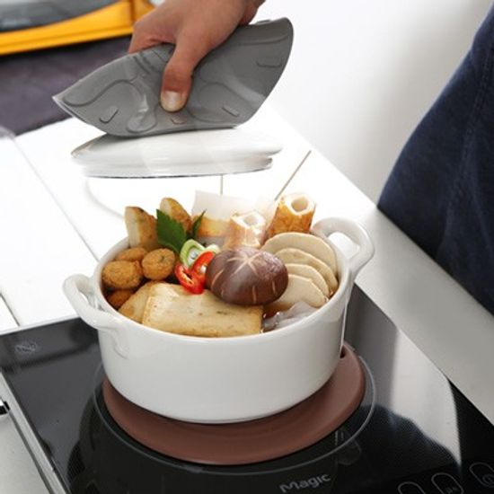 밀크크라운 실리콘 냄비받침 / 인덕션 냄비받침